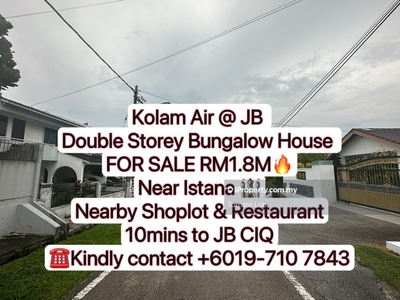 Taman Kolam Air Double Storey Bungalow House Renovated For Sale