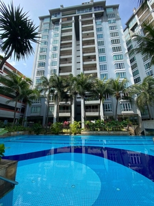Damaipuri Ipoh Perak condominium for rent , gated and guarded, fully furnisher, lower floor