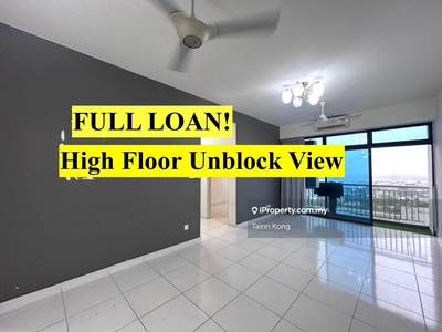 Full Loan Unit ! High Floor , walking distance to commercial hub !