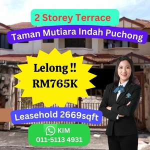 Lelong 2 Storey House Taman Mutiara Indah Puchong