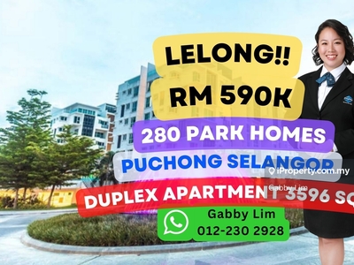 Lelong Super Cheap Duplex Apartment @ 280 Park Homes Puchong Selangor