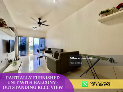 Partially Furnished Unit With Balcony - Outstanding KLCC View