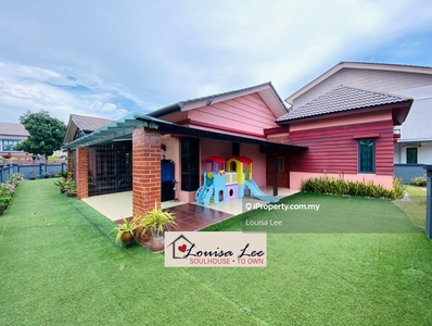 Single Storey Corner Bungalow House in Periwinkle Rimbayu for Sale