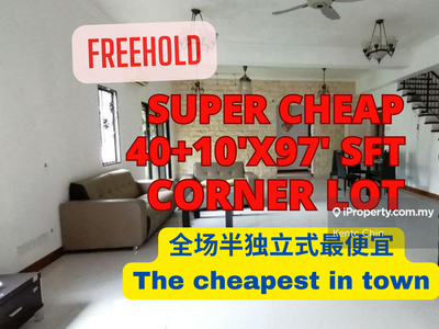 Super Cheap 2-Sty Corner Semi D, Extra Land 20sft, Limited unit