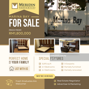 Marina Bay, 3875 sq.ft, Partially Renovated, Partially Furnished