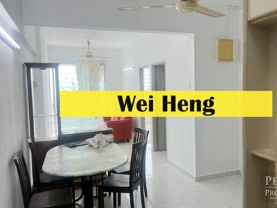 bj court fully furnished high floor 700sf in bukit jambul for rent