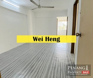 Desa indah new paint and flooring in relau for rent 700sf