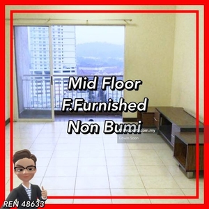High floor / fully furnished / Non bumi / Balcony